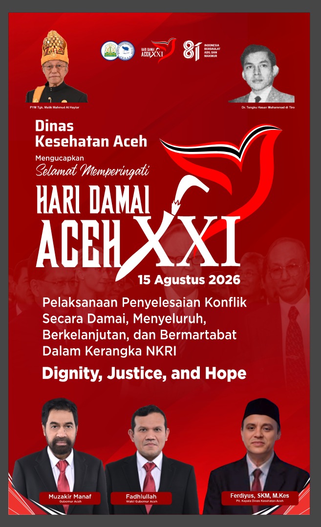 Selamat Hari Damai Aceh Tahun 2026