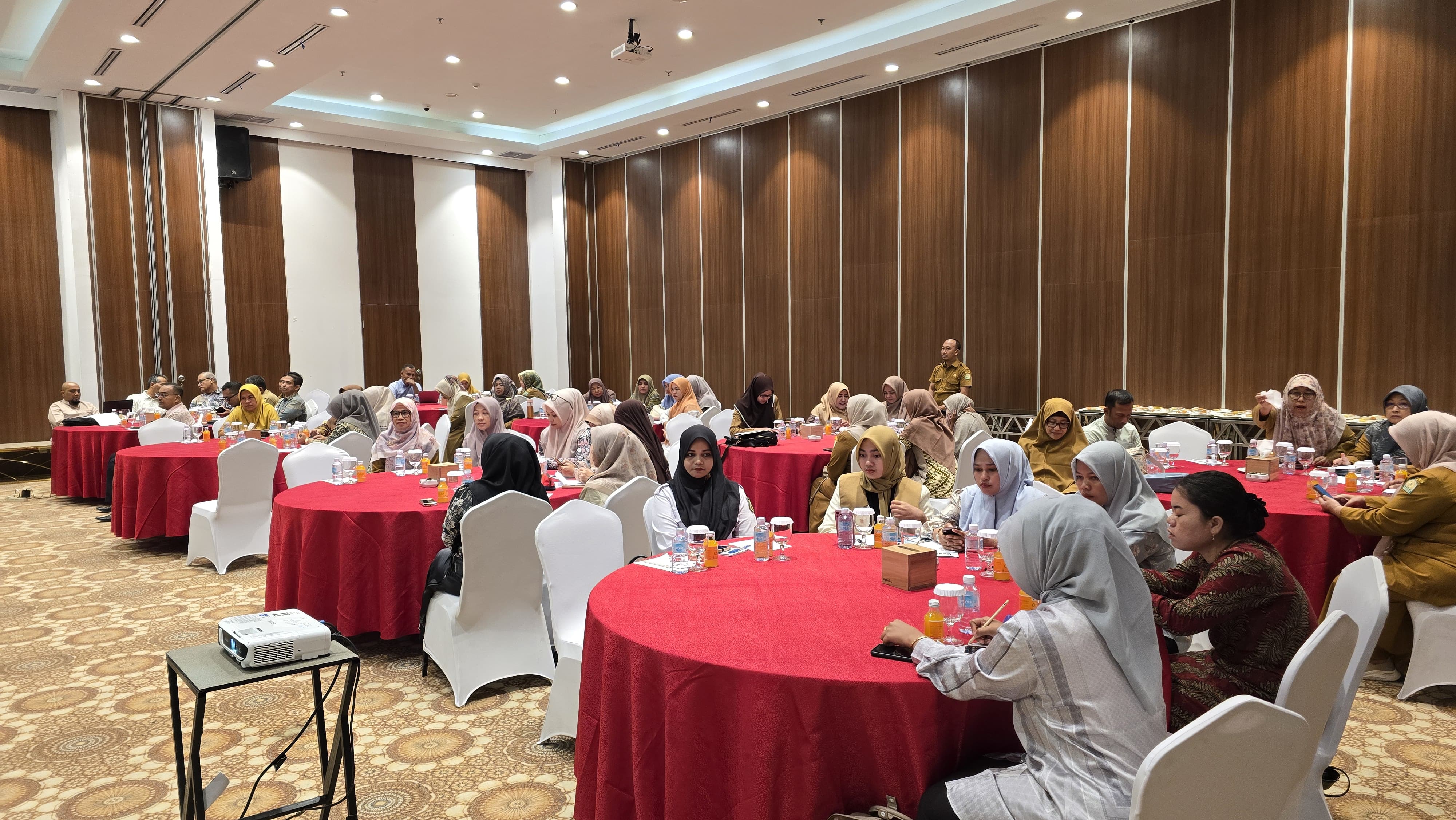 Pertemuan Peningkatan Pengelolaan Skrining dan Surveilans Kesehatan Jiwa bagi Pengelola Program dan Pengelola Data Kabupaten/Kota di Banda Aceh, Senin (11/8/2025).
