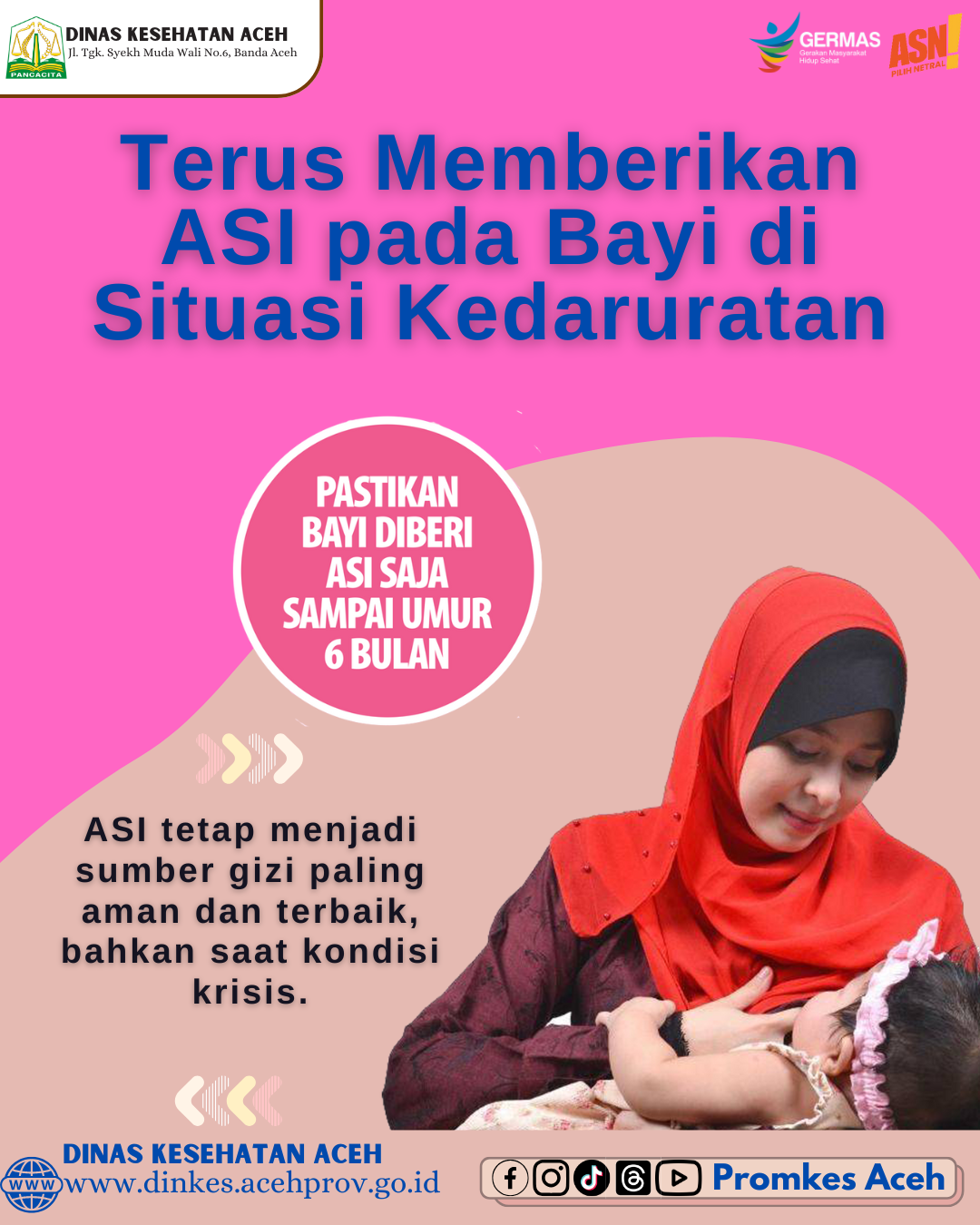 Terus Beri ASI di Situasi Darurat