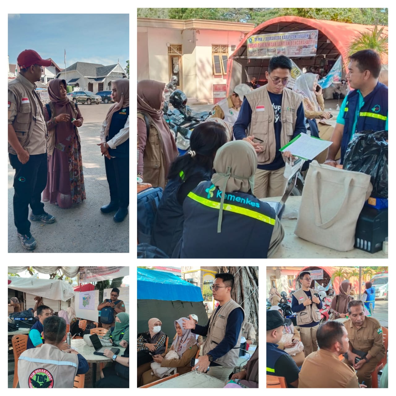 Tim dari Direktorat Promosi Kesehatan dan Pemberdayaan Masyarakat (Promkes) Kementerian Kesehatan RI melalui Sub Klaster Promkes melakukan pemantauan dan penguatan edukasi kesehatan di sejumlah wilayah terdampak banjir di Provinsi Aceh, khususnya di Kabupaten Pidie Jaya dan Kabupaten Bireuen, pada 18–23 Desember 2025.