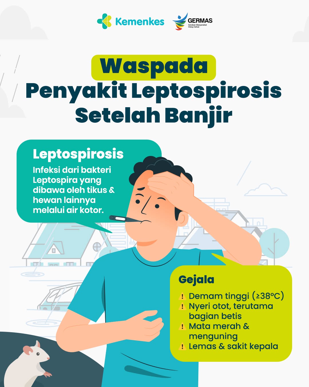 Awas Penyakit Leptospirosis Pasca Banjir 