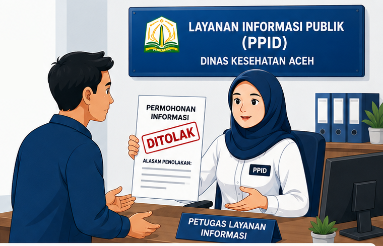 ILustrasi Penolakan Informasi Publik