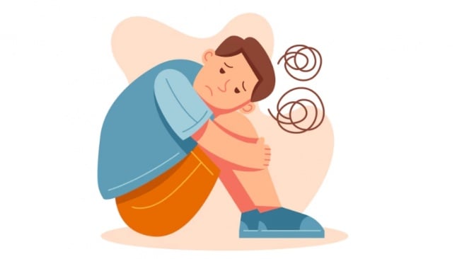 Ilustrasi depresi pada anak (foto : freepik)