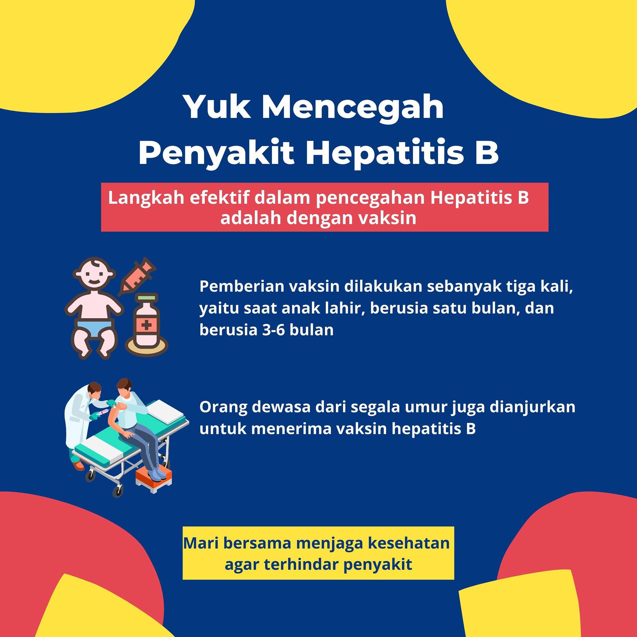 Salah satu cara mencegah hepatitis adalah dengan melakukan vaksinansi