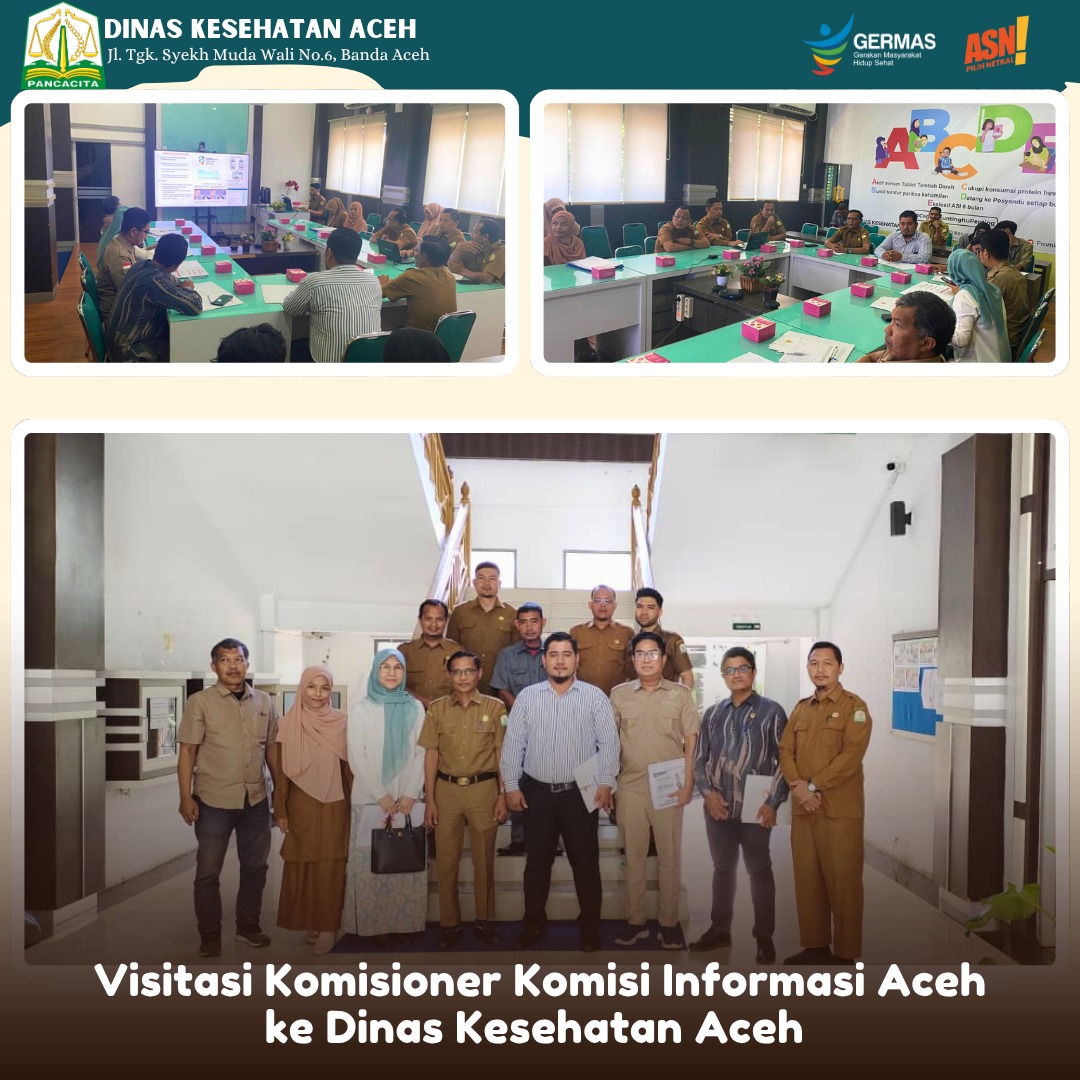 Visitasi dari Komisi Informasi Aceh (KIA), Senin (6/10/2025), dalam rangka tahapan Evaluasi Keterbukaan Informasi Badan Publik Tahun 2025.