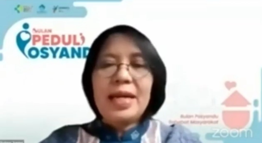Direktur Jenderal Kesehatan Masyarakat Kemenkes RI Maria Endang Sumiwi pada diskusi oleh Direktorat Jenderal Promosi Kesehatan Kemenkes RI yang diikuti secara daring di Jakarta, Jumat(19/05). (Tangkapan Layar YouTube).