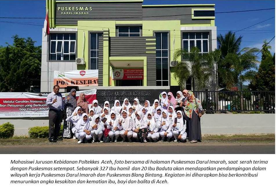  Di Aceh Besar, Mahasiswi Kebidanan Poltekkes dampingi 327 Ibu Hamil dan 20  Ibu Baduta