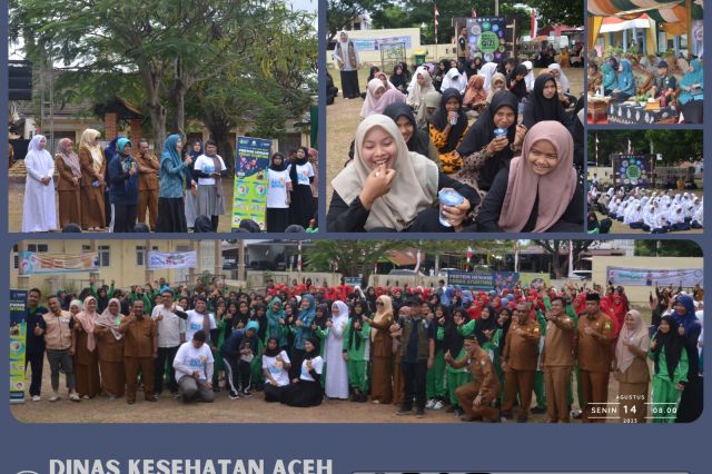 Meriahkan Aksi Bergizi, Ratusan Rematri Di Aceh Besar Minum Tablet Tambah Darah