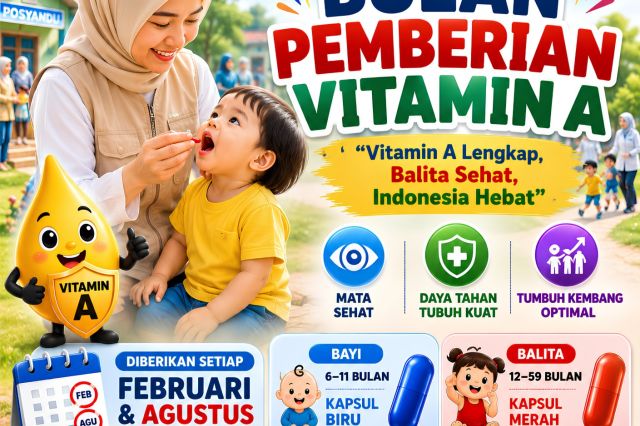 Februari dan Agustus, Momentum Pastikan Anak Mendapatkan Vitamin A