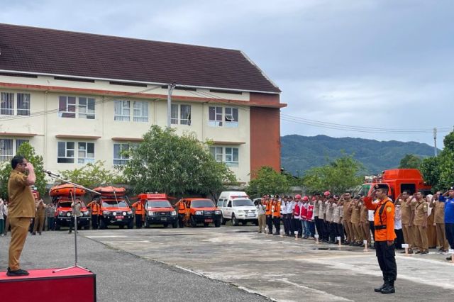 Pj Sekda Aceh Pimpin Apel Kesiapsiagaan Bencana, Antisipasi Puncak Musim Hujan